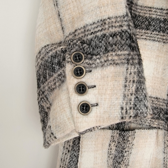 Anthropologie Third Piece Plaid Wool Blazer - Picture 4 of 12